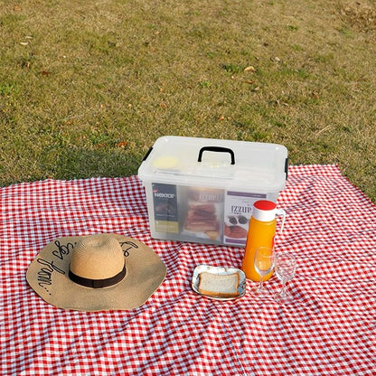 4-Pack 17.5 Quart Clear Storage Box, Plastic Storage Bins - Image 5