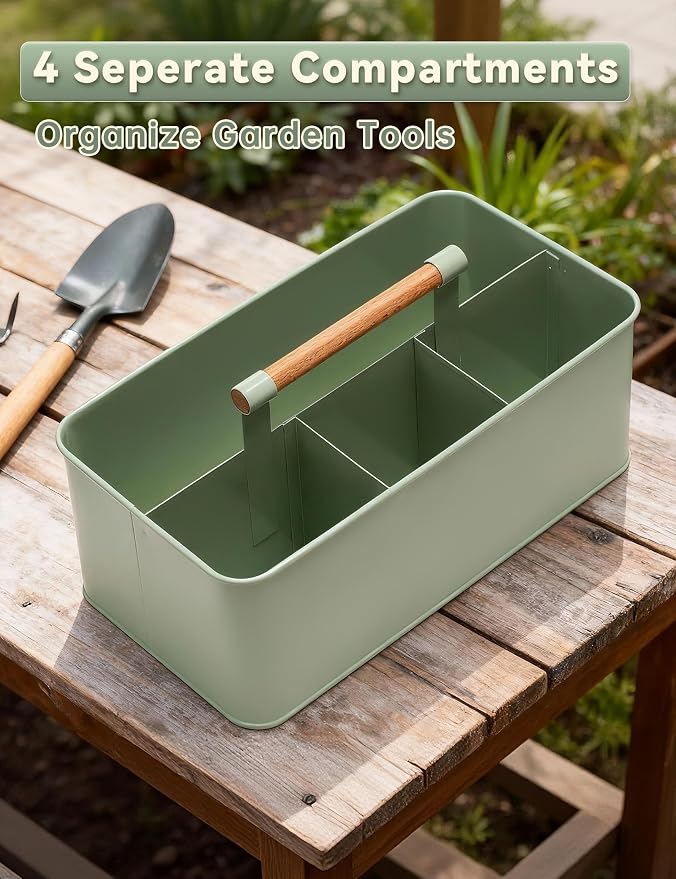 Gardening Tool Caddy, Garden Tool Basket - Image 2