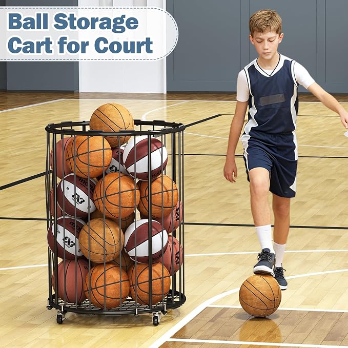 Garage Ball Storage: Round Sports Equipment Organizer - Image 6
