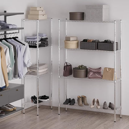 14" Deep x 48" Wide x 74" Height Wire Shelving Kit | 4-Tier | NSF Commercial - Image 2