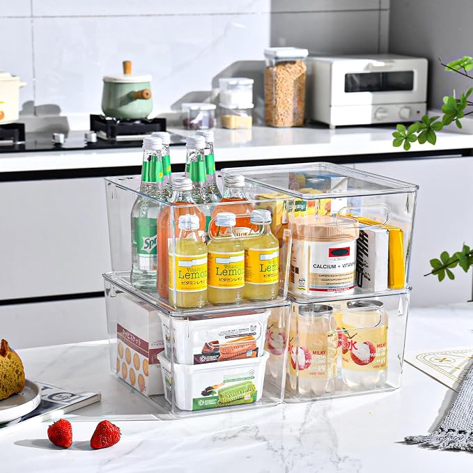 12 Pack Clear Storage Bins - Image 5