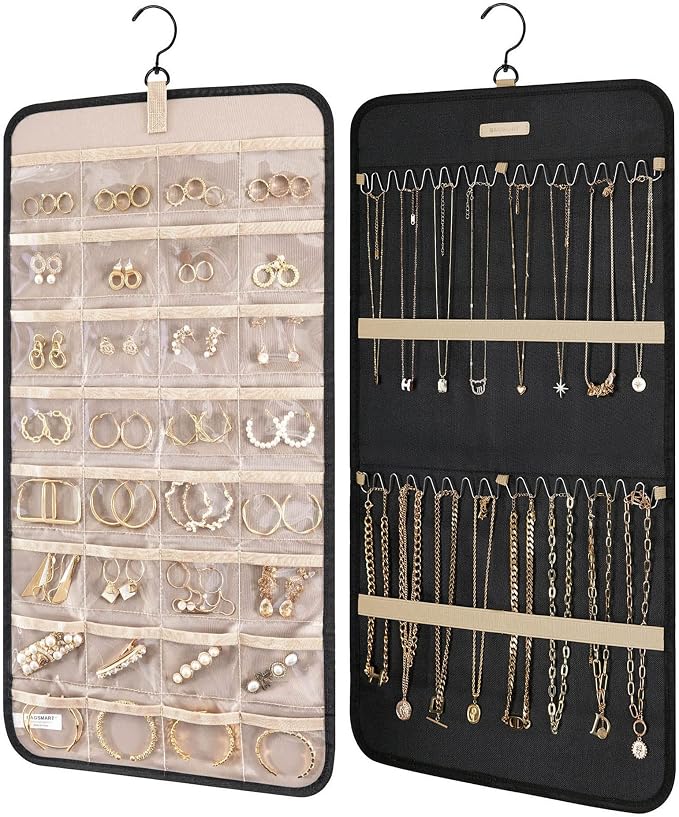 BAGSMART Hanging Jewelry Organizer Storage Roll by BAGSMART