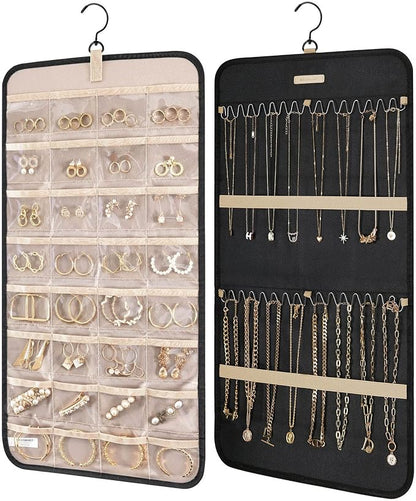 BAGSMART Hanging Jewelry Organizer Storage Roll by BAGSMART