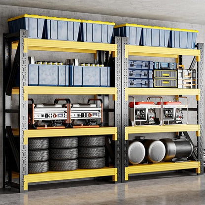 60" W Garage Shelving, 4-Tier Heavy Duty Storage Shelves Unit - Image 8