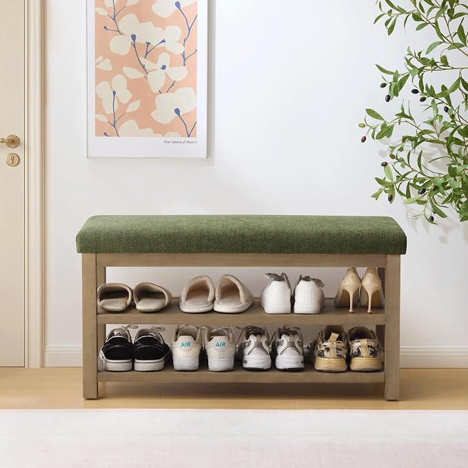 Zihanhome 2 Tier Shoe Rack Bench by Zihanhome