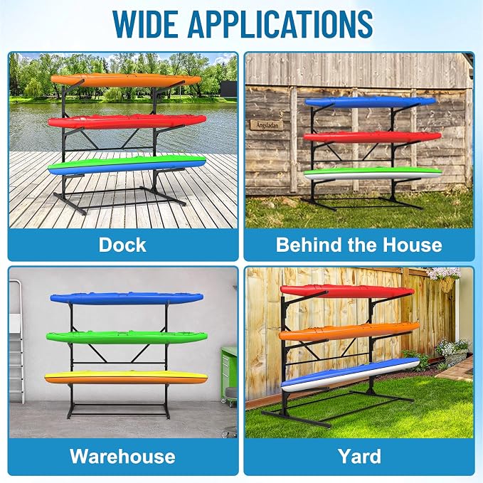 Kayak Storage Rack, Heavy Duty Freestanding Kayak Rack - Image 6