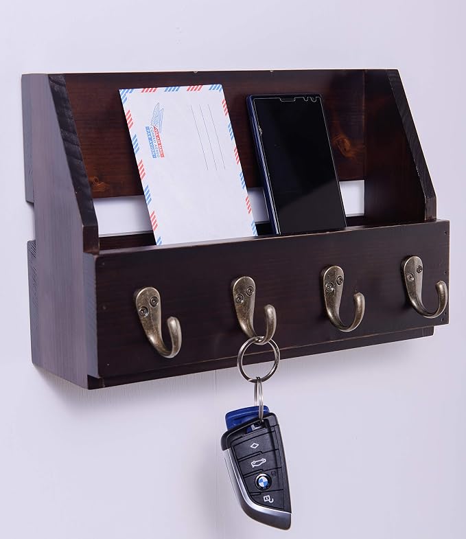 Flintar Wall Mount Key and Mail Holder - Image 2