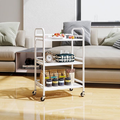 HDANI 3 Tier Rolling Cart, Heavy Duty Multifunctional Metal Frame-Supports 22 - Image 5