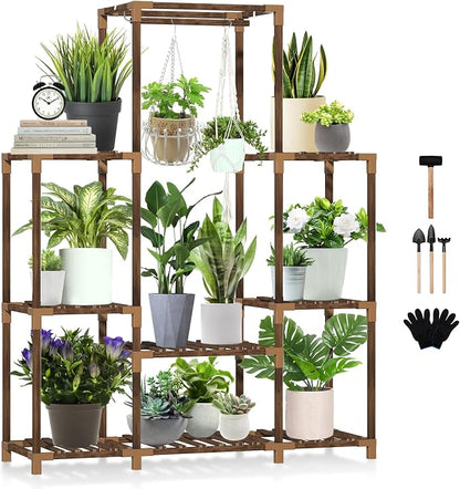 Uneedem Plant Stand Indoor Outdoor Tall Shelf by Uneedem