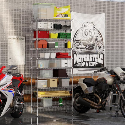 14" Deep x 36" Wide x 86" Height Wire Shelving Kit | 10-Tier | NSF Commercial - Image 4