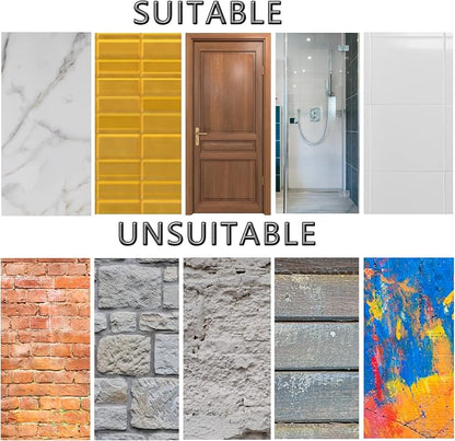 2 Pack Shower Caddy Adhesive for Replacement, Strong Transparent Adhesive for - Image 6