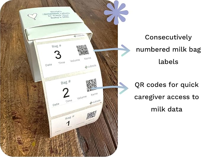 Cubtale Smart Milk Bag Labels – Breast Milk Expiration, Inventory & Storage - Image 4