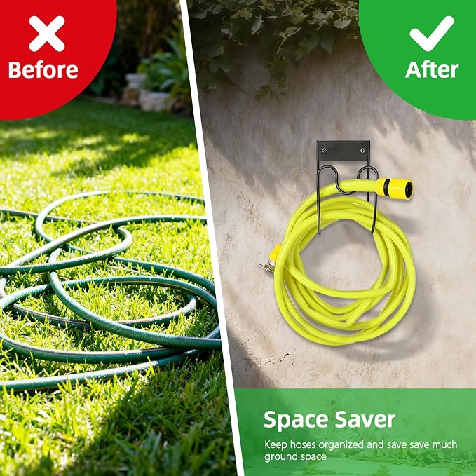 Garden Hose Holder Wall Mount, Garage Accessories - Image 2