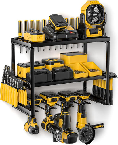 Metal Power Tool Organizer Wall Mount by Amoowis