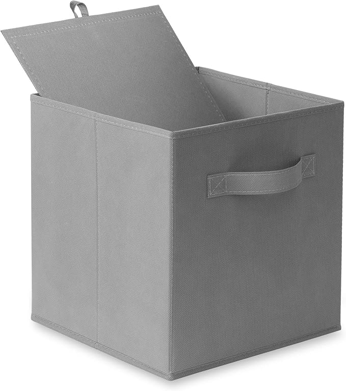 Casafield Set of 6 Collapsible Fabric Cube Storage Bins, Cubby Organizers & More - Image 8