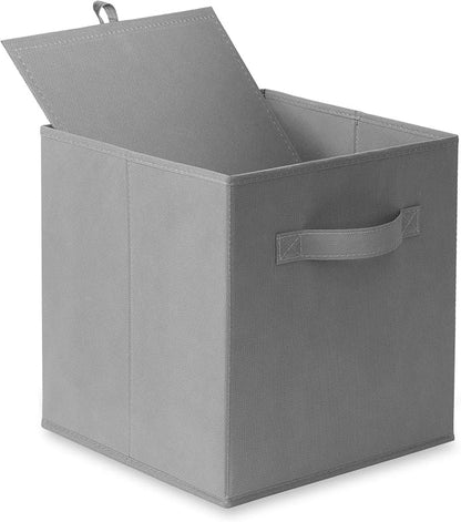 Casafield Set of 6 Collapsible Fabric Cube Storage Bins, Cubby Organizers & More - Image 8