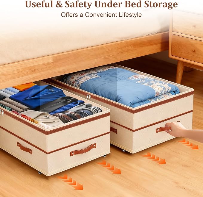 Dolicer 2 Pack Under Bed Storage - Image 7