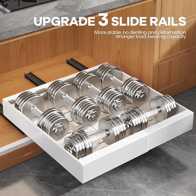 Seinloes 2Pack Expandable Pull Out Cabinet Organizer 21"Deep - Image 5