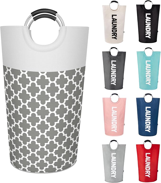 Caroeas 90L Light Laundry Basket, Waterproof Laundry Hamper, Laundry Bag by Caroeas