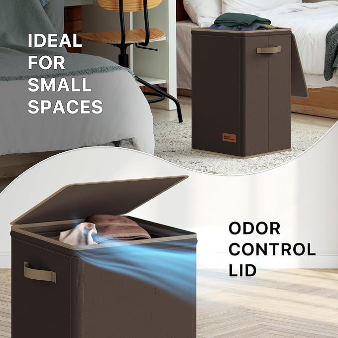 Simple Houseware Foldable Laundry Hamper Basket - Image 6