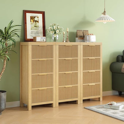 Mid-Century Modern Tall Wooden Dresser by LSKTGA