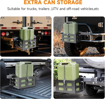 Jerry Gas Cans Holder Rack 5 Gallon/20 Liter, Lockable Metal Steel Jerry - Image 4
