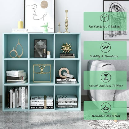 9-Cube Storage Shelf Bookcase - Image 4