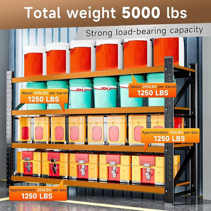 5000LBS Metal Garage Shelving Unit 71" W Storage Shelves Heavy Duty 4 Tier - Image 3