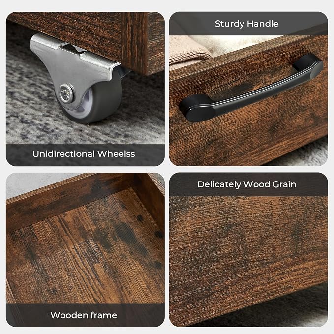 TIOPGHAD 2-Pack Under Bed Storage Drawers Organizer - Image 6