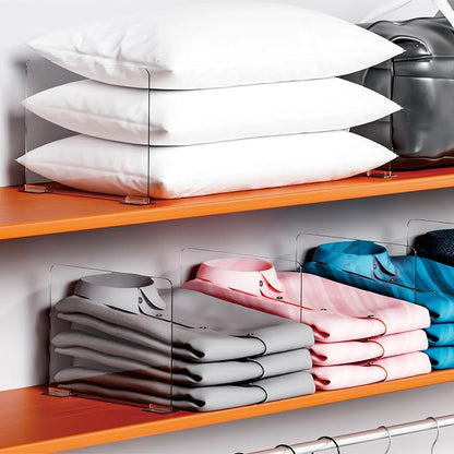 Yieach 6 Pack Acrylic Shelf Dividers - Image 4