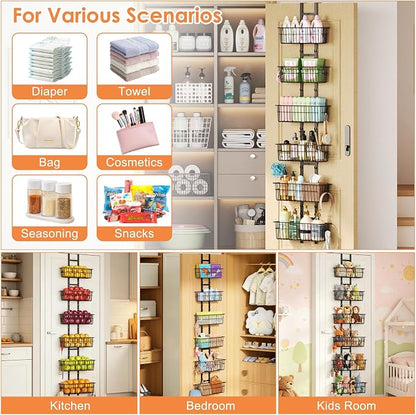 Hongtamoya Over The Door Organizer, Adjustable Hanging Door Organizer - Image 7