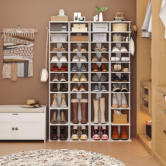 HOMEFORT 10-Tier Vertical Shoe Rack, Corner Shoe Tower, Slim Shoe Organizer - Image 2