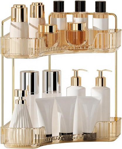 YCIA&DONE Corner Bathroom Counter Organizer, Makeup Organizer by YCIADONE