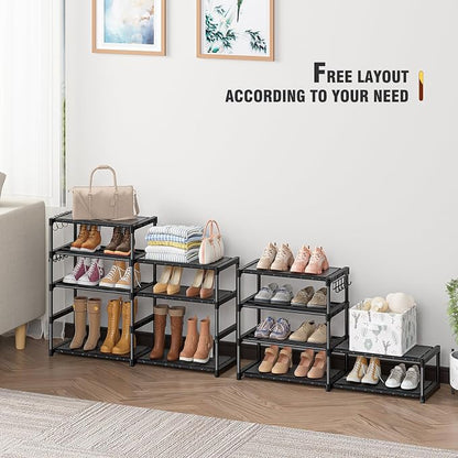 OYREL Shoe Rack Organizer 8 Tiers, Tall Shoe Racks Shelf Storage, 26-32 Pairs - Image 6