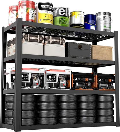 71" W x 71" H Industrial Shelving, 8000LBS Garage Storage Shelves, 4 Tier - Image 4