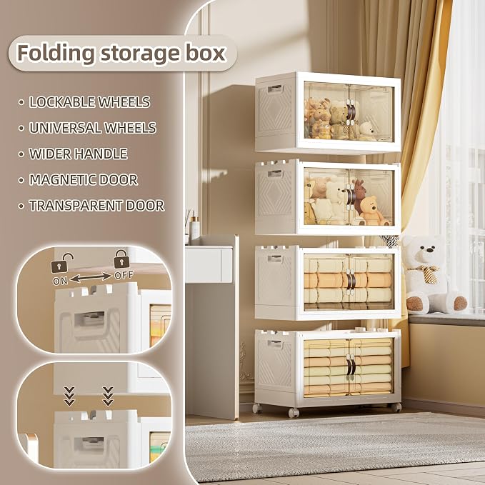 268 QT / 67 Gal Extra Wide Foldable Plastic Cabinet - Image 5