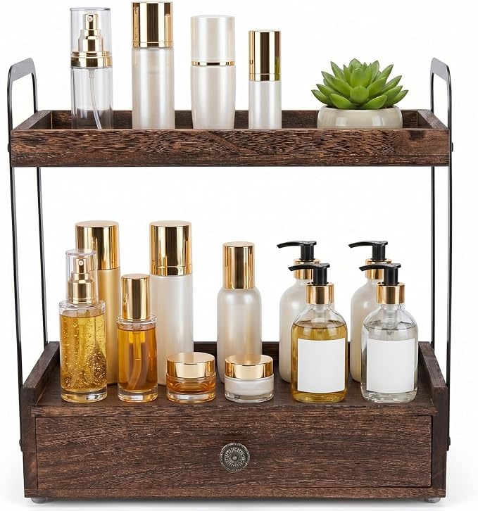 2-Tier Bathroom Counter Organizer by Unknown