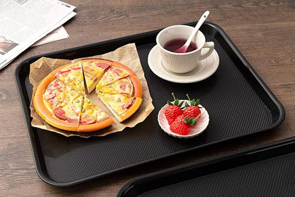 Eslite Rectangular Plastic Serving Trays, Fast Food Serving, Cafeteria Trays - Image 6