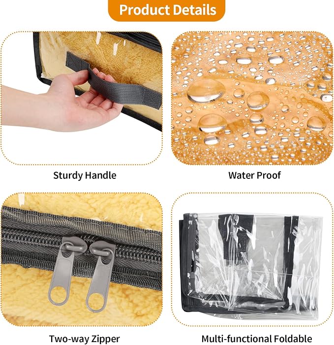 Fixwal 4pcs Clear Storage Bags for Clothes - Image 7