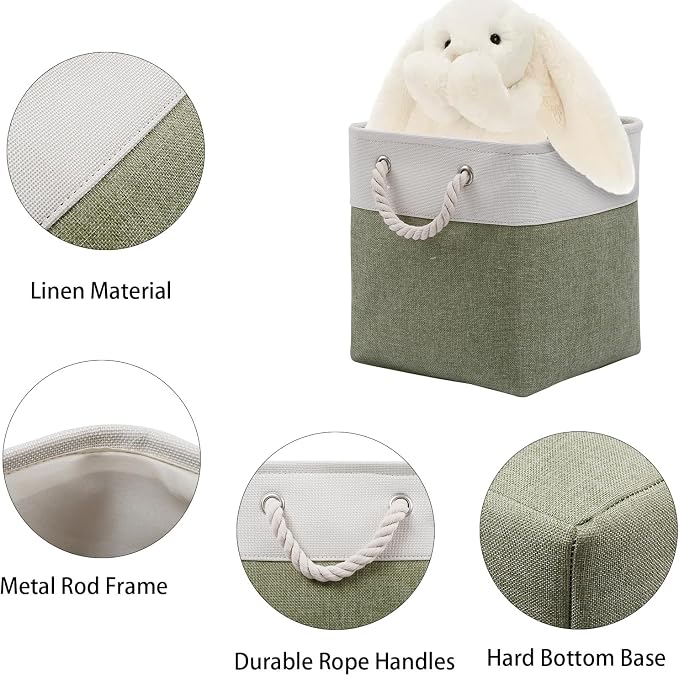 Fabric Storage Cubes, 11 inch cube storage bin - Image 3