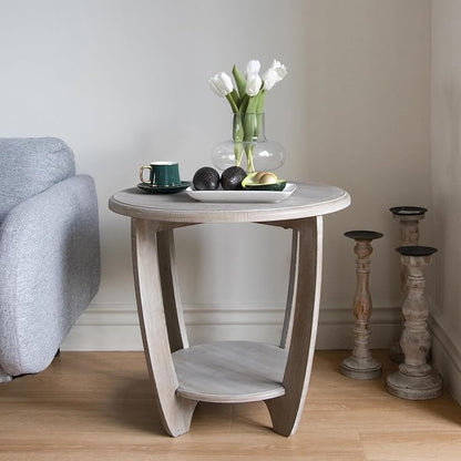 COZAYH Rustic Farmhouse End Table - Image 2