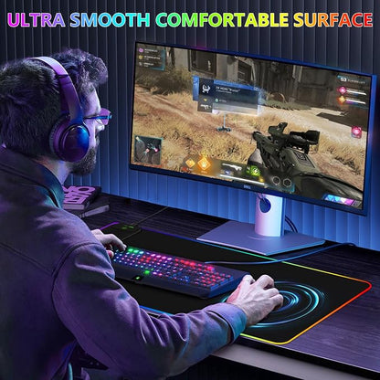Magnetic Wireless Charging RGB Mouse Pad, 31.5'' x 15.8'' Large LED Gaming Desk - Image 6