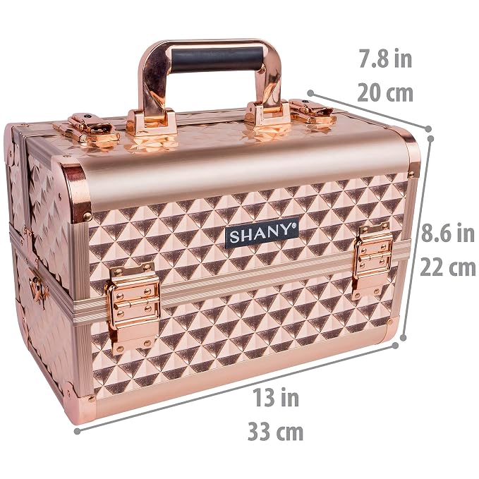 SHANY Premier Fantasy Professional Makeup Train Case Cosmetic Box Portable - Image 4
