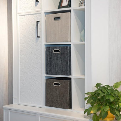 Storage Bins Cube Containers Boxes, Thick and Heavy Duty Fabric Drawers - Image 7