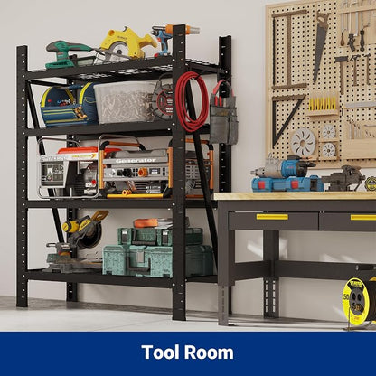 FLEXIMOUNTS 10000LBS 3 Pack Garage Shelving, 4-Tier Heavy Duty Shelving Unit - Image 8