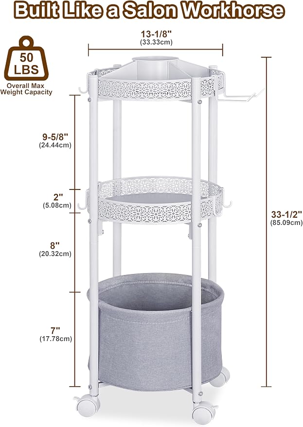 Rolling Makeup Cart Organizer - Image 6