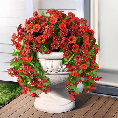 INQCMY Artificial Flowers for Outdoor Spring Summer Decoration Faux Silk - Image 8