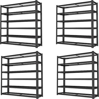 6T 62" W x 24" D x 84" H Garage Shelving Heavy Duty Metal Shelving 6000LBS by LIJIUHOME
