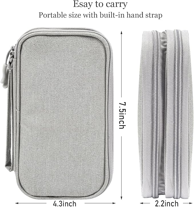 CAAORDKSO Electronic Organizer Travel Cable Accessories Case, Organizer Bag - Image 5
