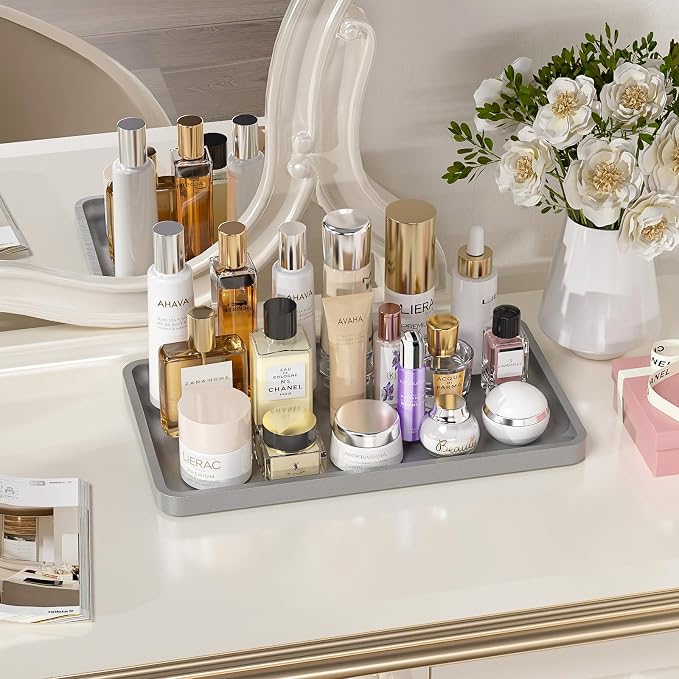 Weenson Bathroom Vanity Tray for Countertop Decor Perfume Makeup Toiletries - Image 3